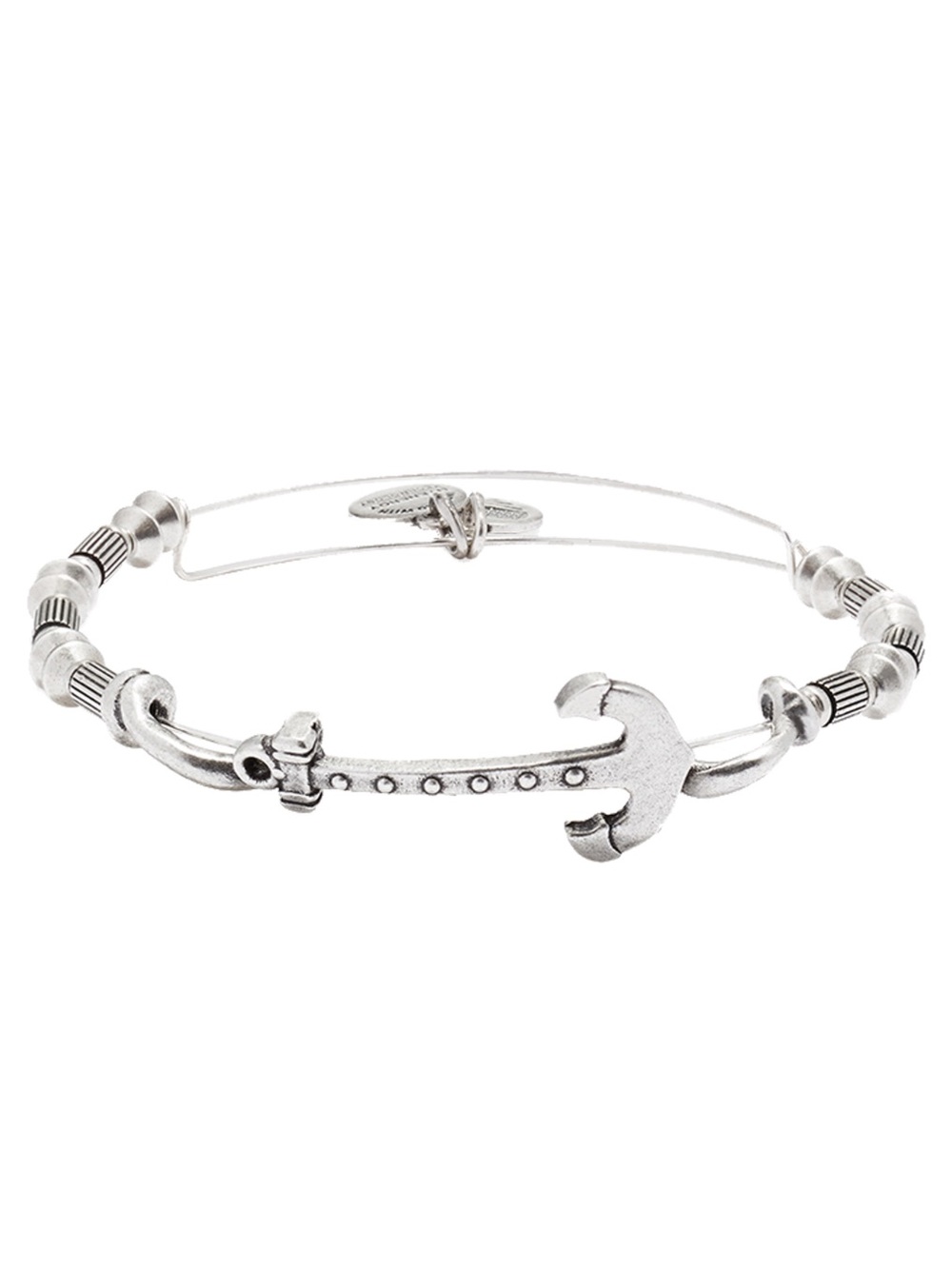 Alex and Ani Anchor Charm Bangle Bracelet - Silver